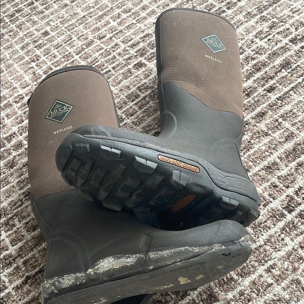 Muck Wetland Boots in Brown and Black READ - Picture 7 of 10